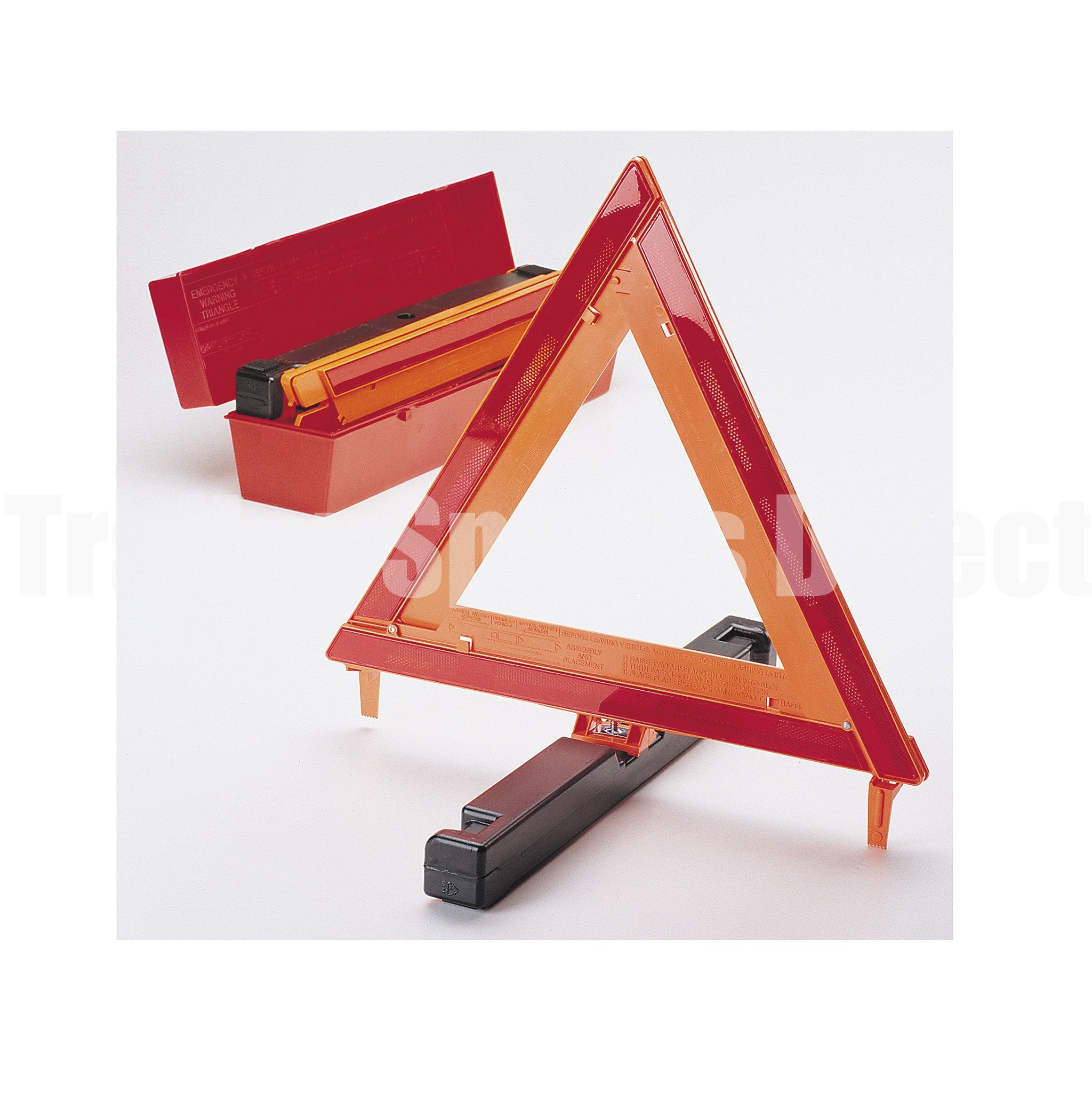 Caravan Emergency Triangles in a portable box