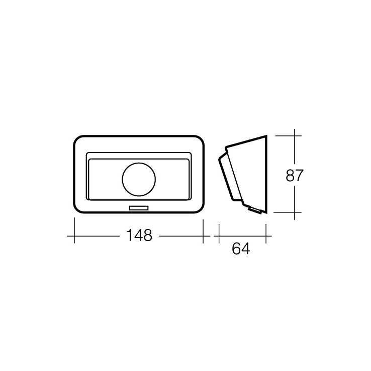 L.E.D. Porch Lamp With Switch 12v - Trailer Spares Direct