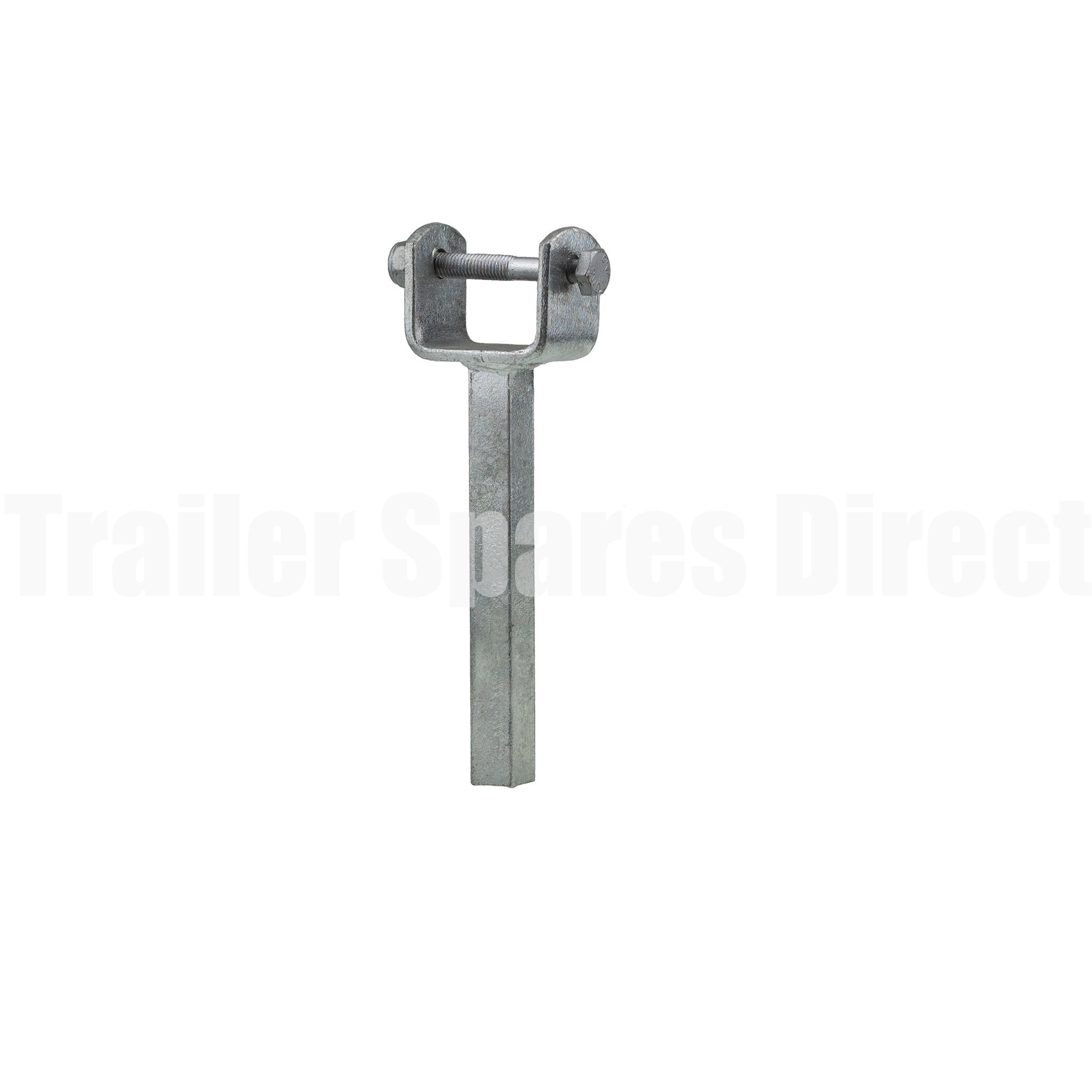 Boat trailer 6 inch wood yoke straight stem