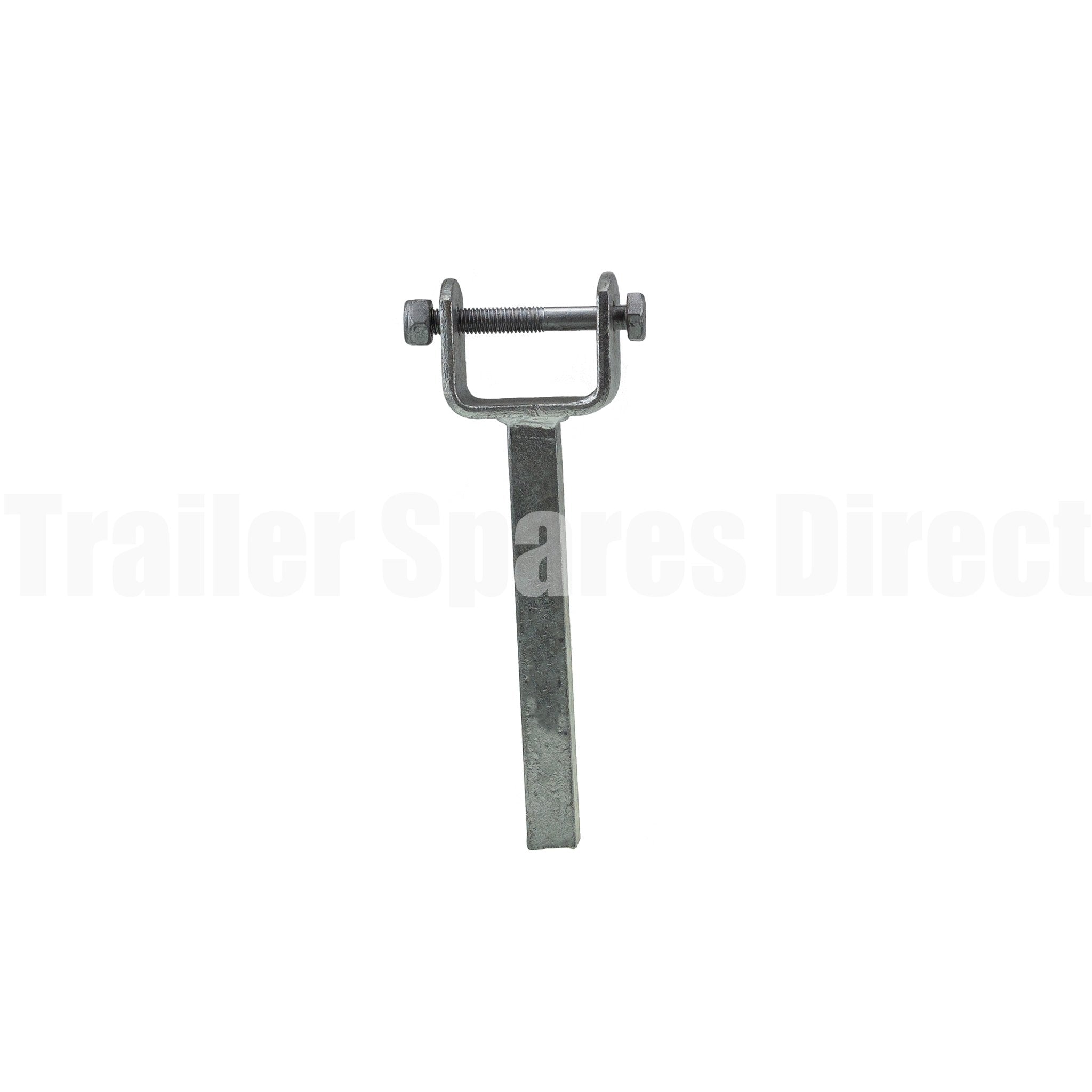 Boat trailer hardware 6 inch wood yoke roller bracket straight stem