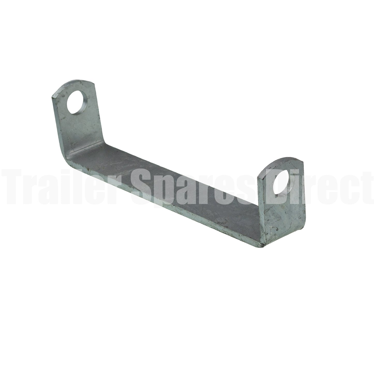 Heavy-duty 12 inch flat roller bracket 26mm hole galvanised - Trailer Spares Direct