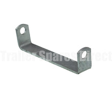 Heavy-duty 12 inch flat roller bracket 26mm hole galvanised - Trailer Spares Direct
