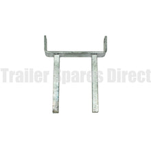 8 inch twin stem flat roller bracket - hole 16mm spindle - Trailer Spares Direct
