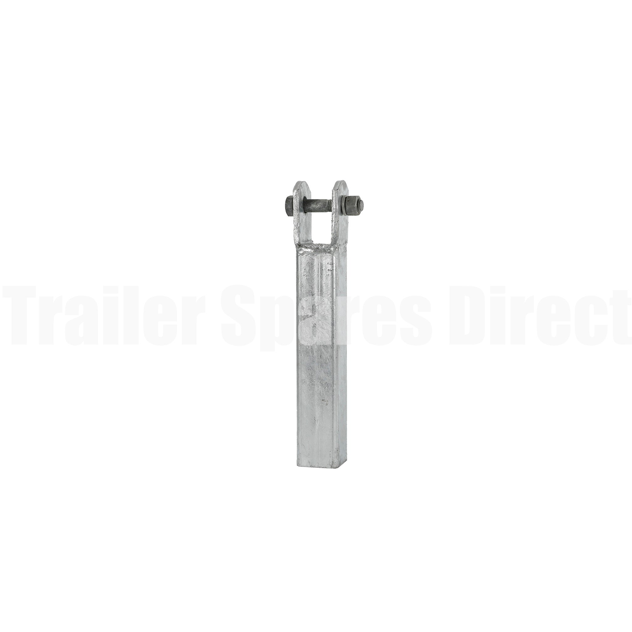 Boat trailer hardware wood yoke wobble roller arm