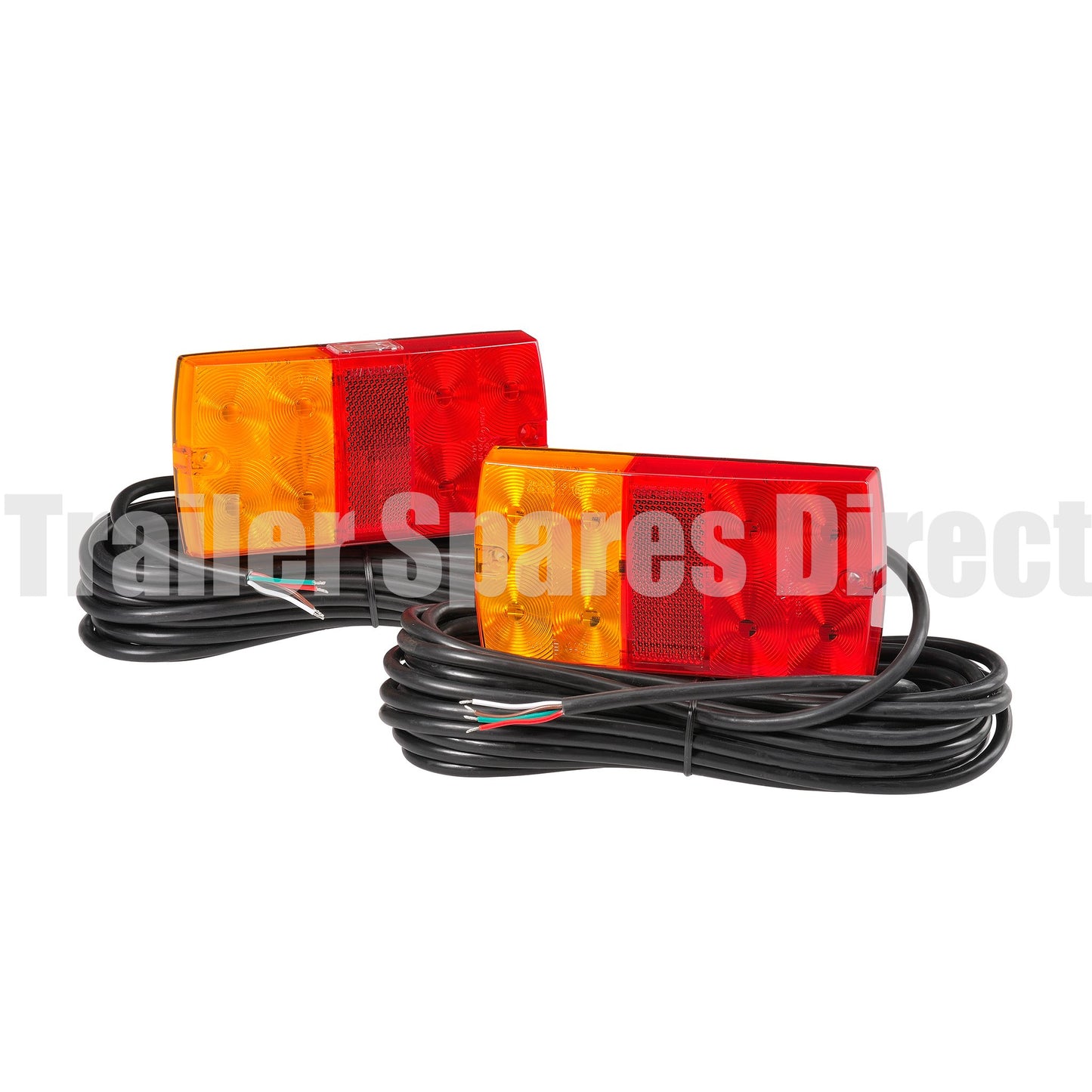 Narva 12volt LED marine submersible trailer light pack with 9metres hardwired cable - Trailer Spares Direct