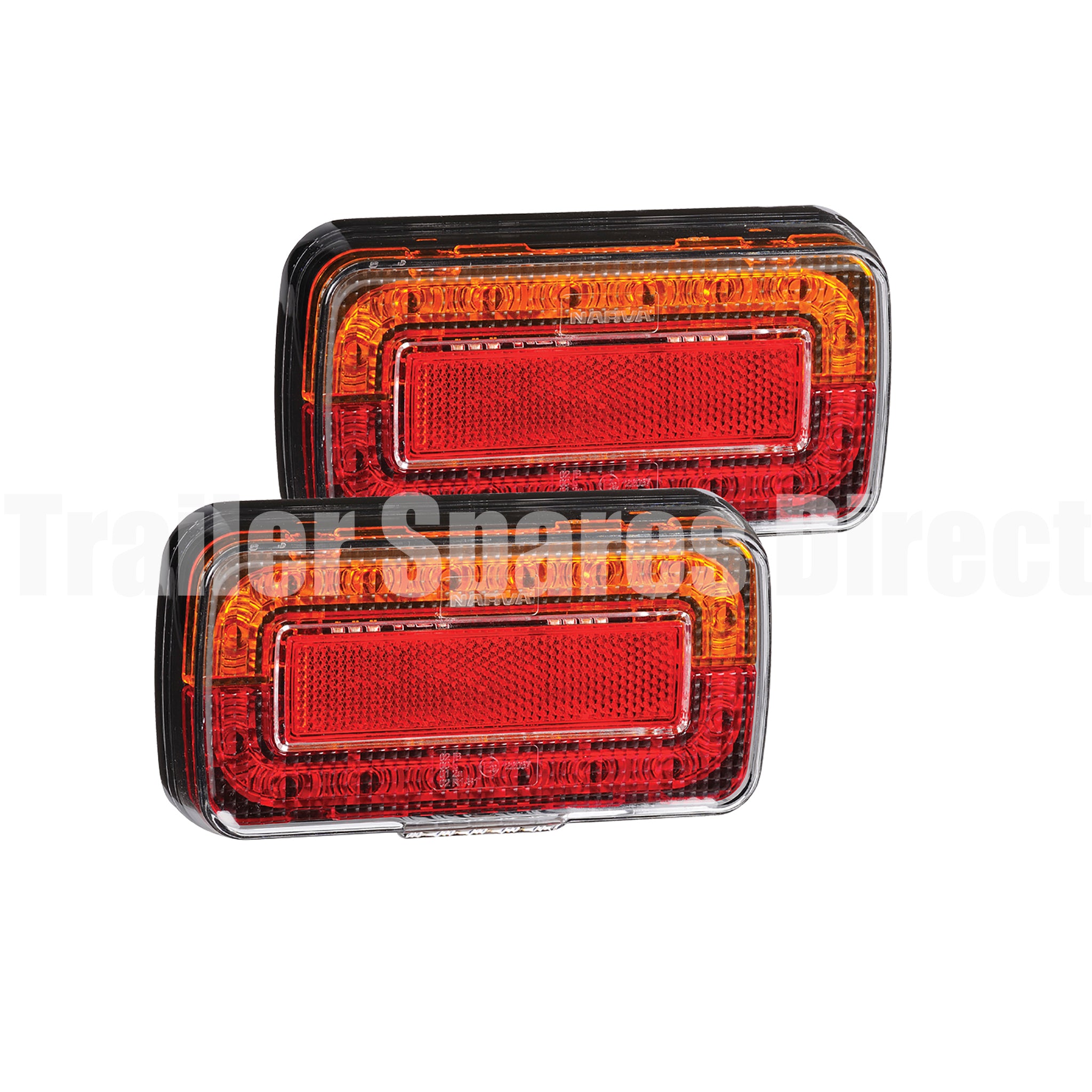 Narva LED Slimline Stop Tail Lamps with Licence Plate Lamp 12v