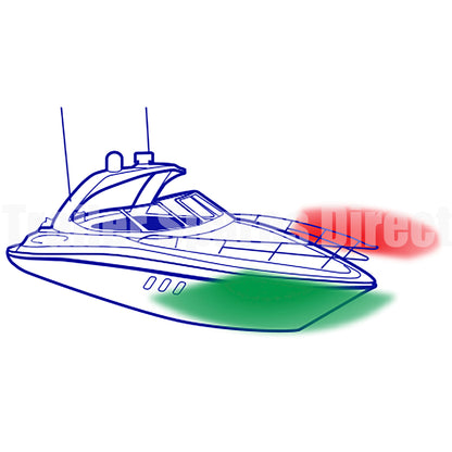 Narva Marine Navigation LED White Lamps Red and Green Lens 9-33v - Trailer Spares Direct