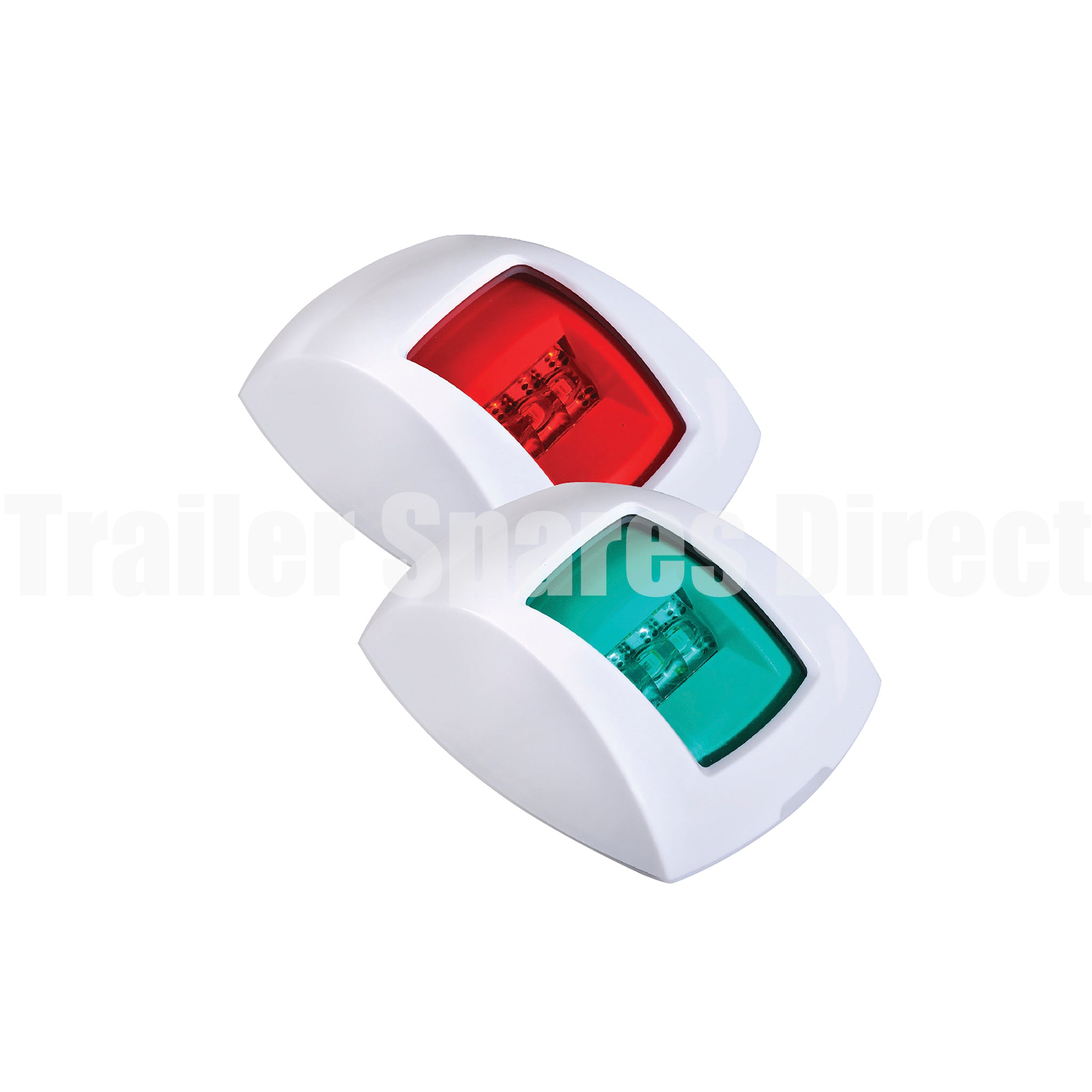 Marine navigation lights red and green