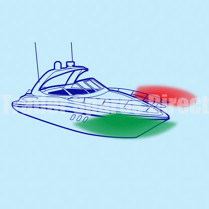 Narva Marine Navigation LED Black Lamps Red & Green Lens 9-33v - Trailer Spares Direct