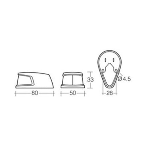 Narva Marine Navigation LED White Lamp Bi-Colour 9-33v