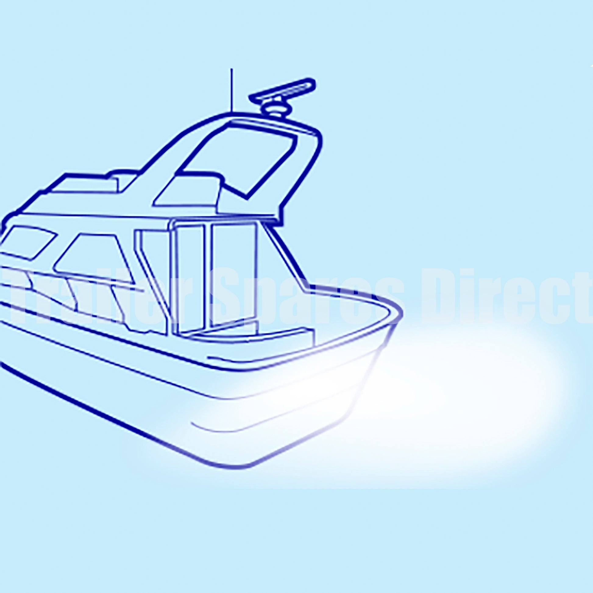 Narva Nautical Mile LED Stern Black Lamp 9-33v - Trailer Spares Direct