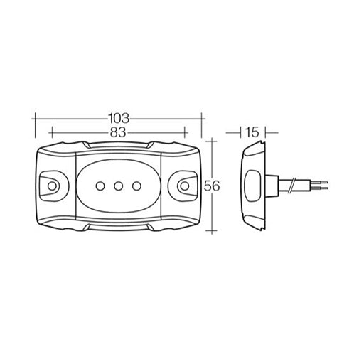 Narva LED Dock Lamp 3x1 watt 9-33v - Trailer Spares Direct