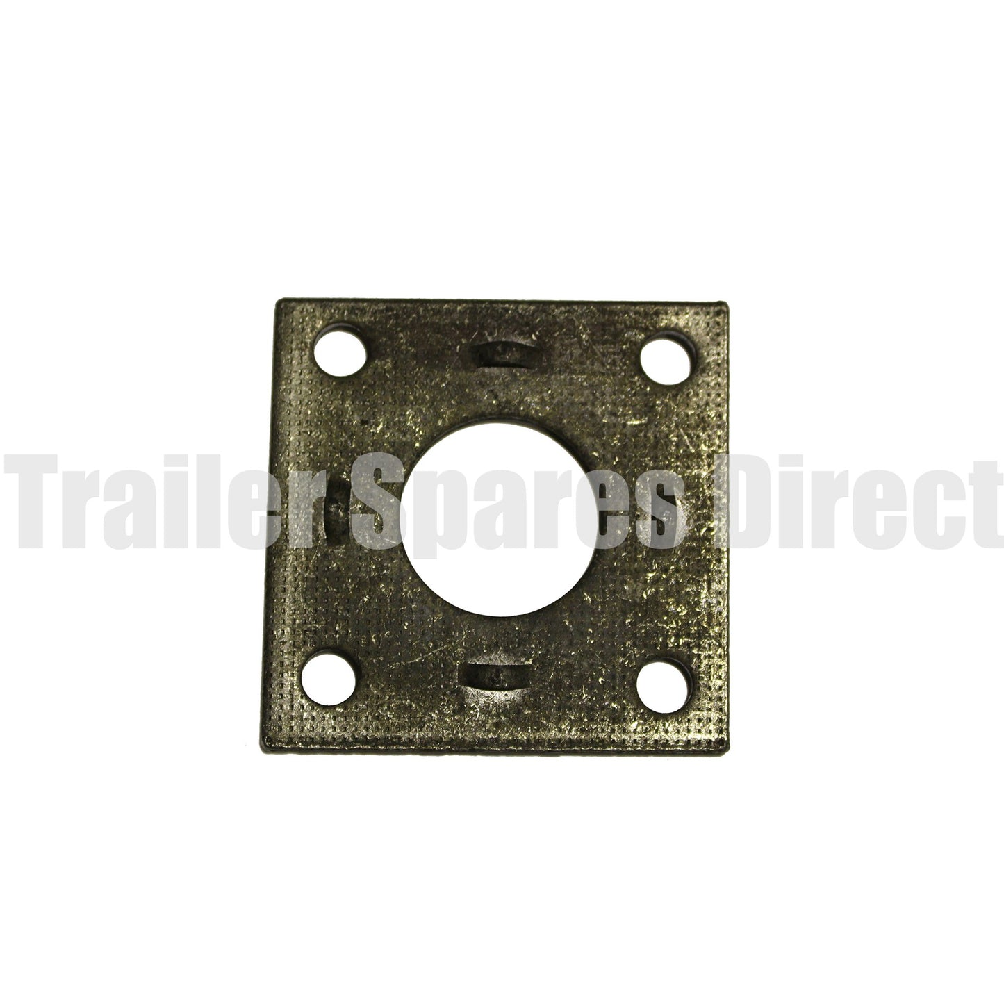 Weld-on mounting plate for 43mm round electric turn axle 9 inch Mech. or 10 inch electric brakes - Trailer Spares Direct