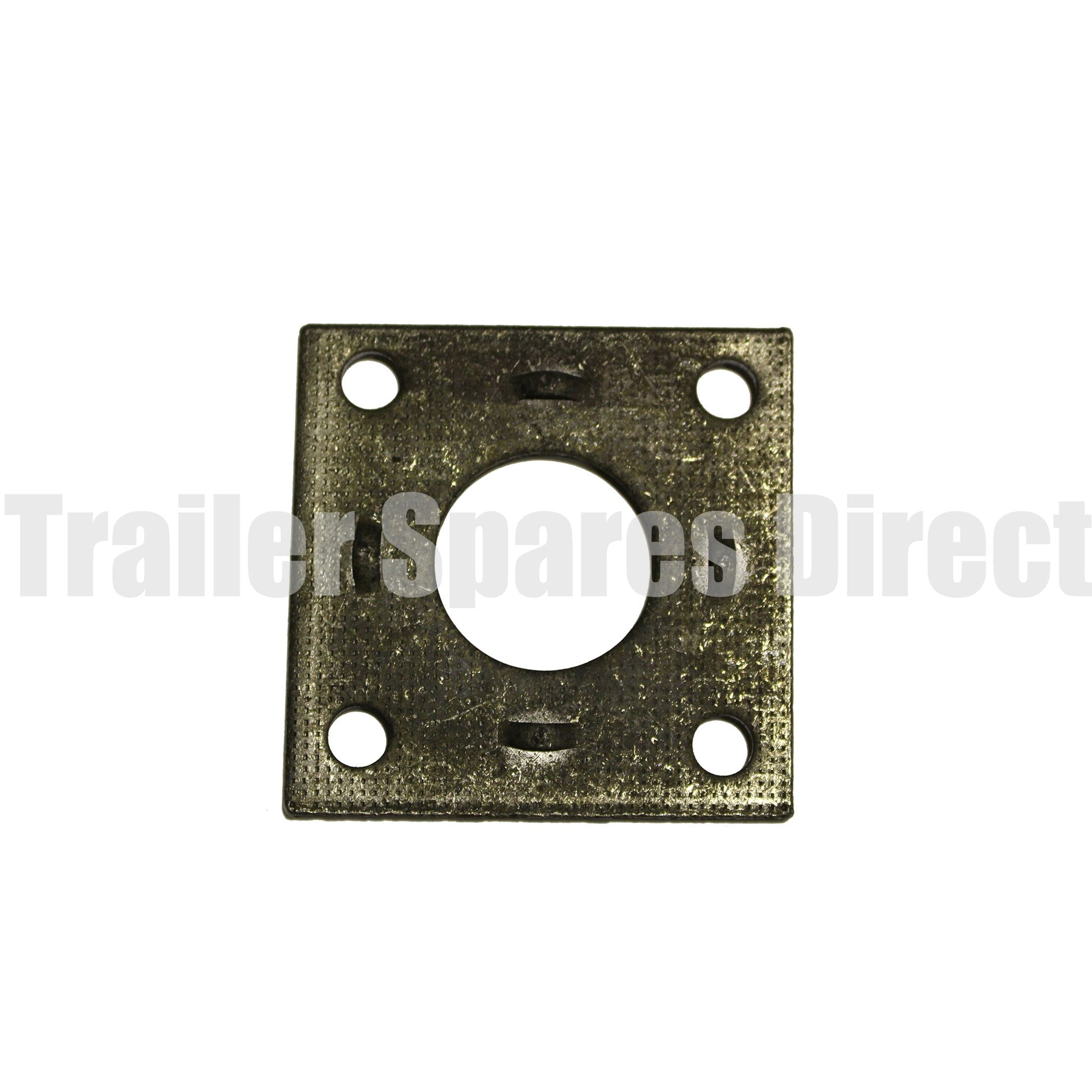 Weld-on mounting plate for 43mm round electric turn axle 9 inch Mech. or 10 inch electric brakes - Trailer Spares Direct
