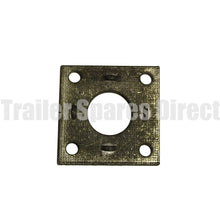 Weld-on mounting plate for 43mm round electric turn axle 9 inch Mech. or 10 inch electric brakes - Trailer Spares Direct