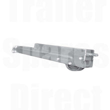 500mm adjustable landing leg with wheel, power thread, slot head handle fitting - Trailer Spares Direct