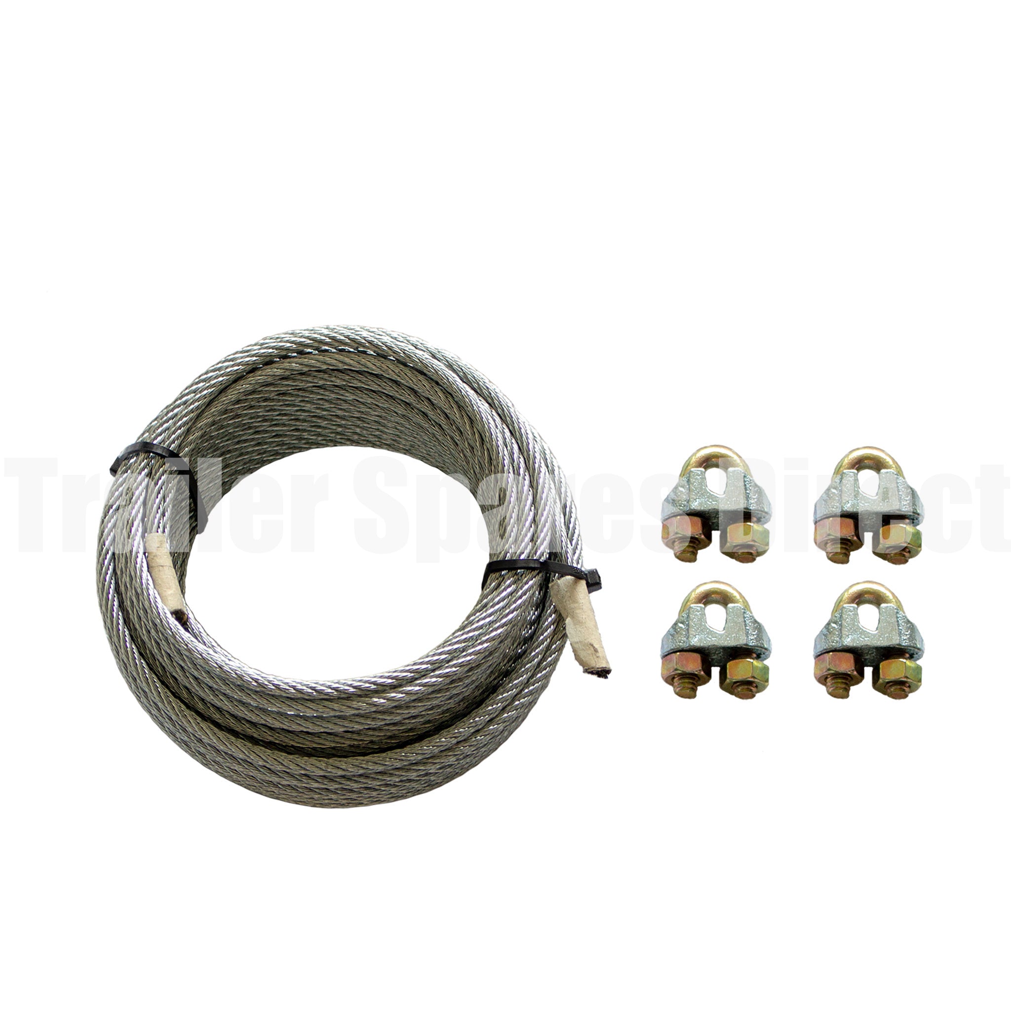 7 metre long brake cable wire kit with clamps