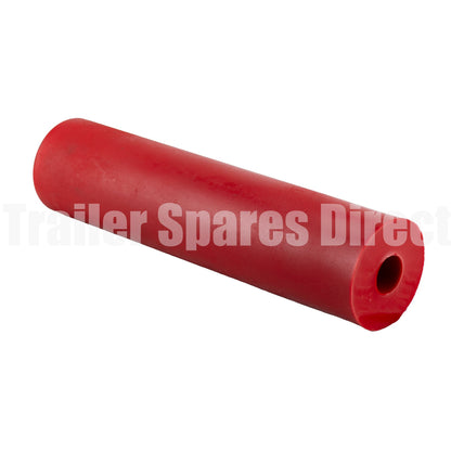 Flat bilge roller 12 inch red poly - Trailer Spares Direct