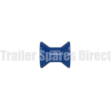 Bow roller 3 inch blue nylon - 17mm centre - Trailer Spares Direct