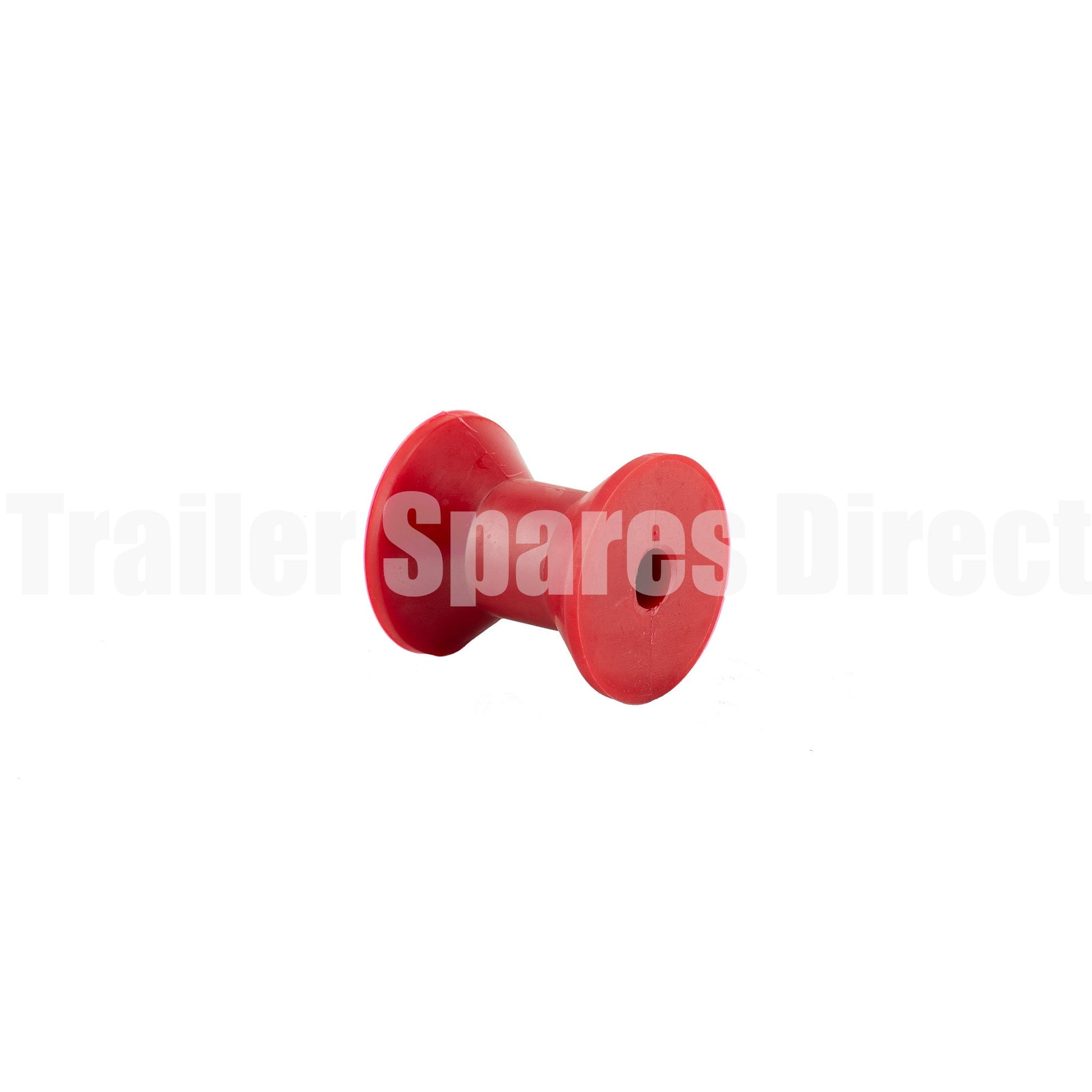 Bow roller 3 inch red poly - 17mm centre - Trailer Spares Direct