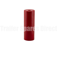 Flat bilge roller 8 inch poly red - 21mm core - Trailer Spares Direct