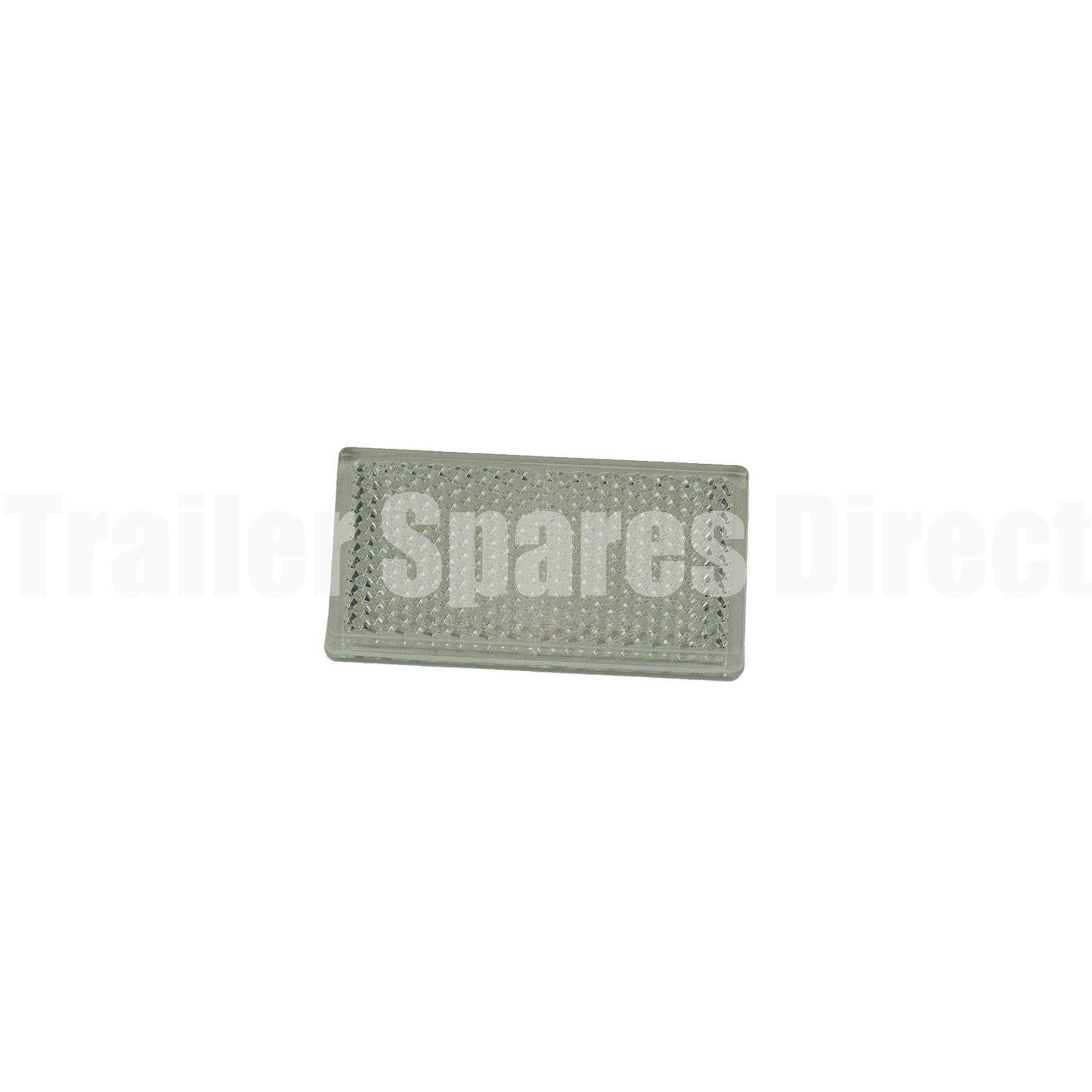 Reflex adhesive reflector clear 30mm x 60mm - Trailer Spares Direct