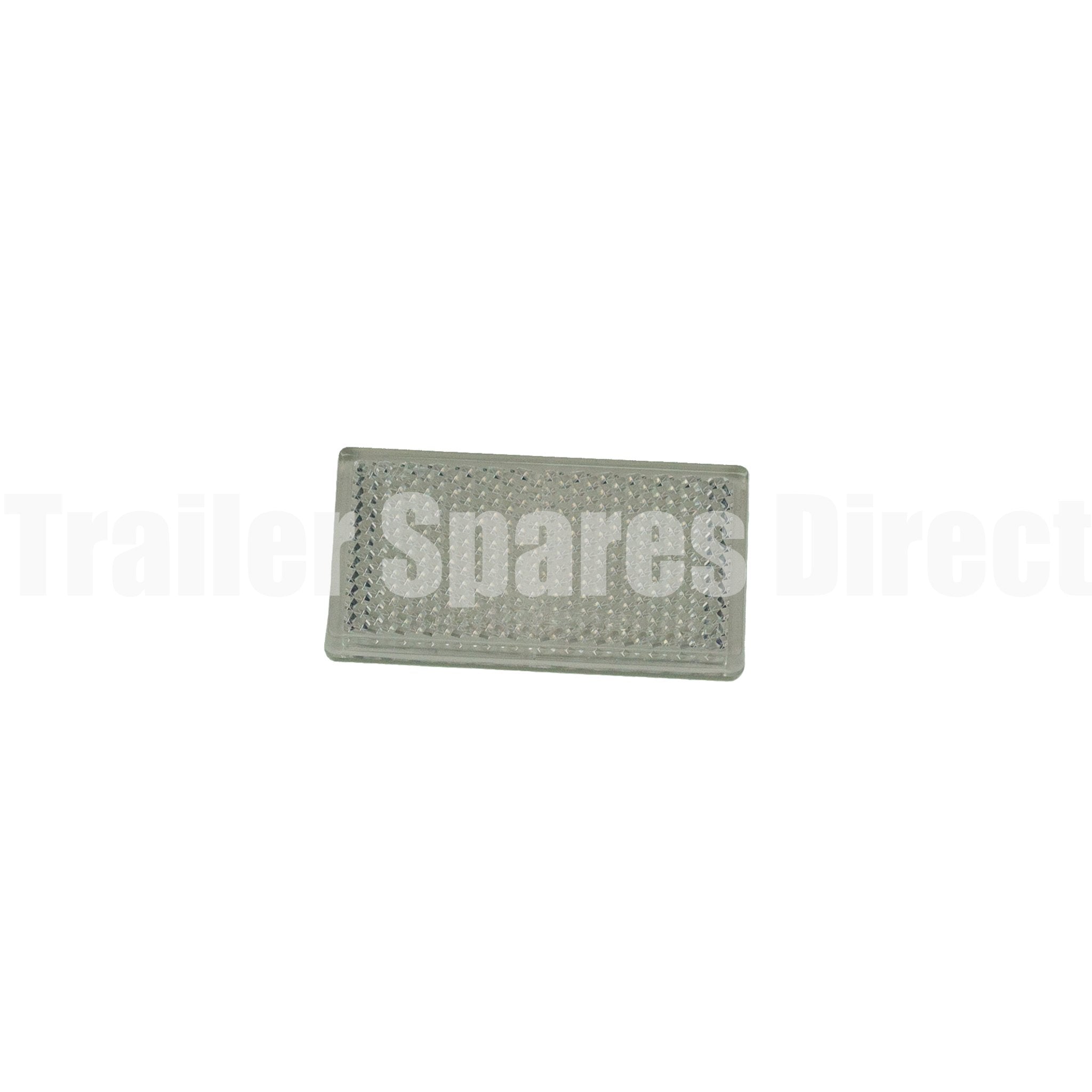 Reflector clear 30mm x 60mm rectangle adhesive