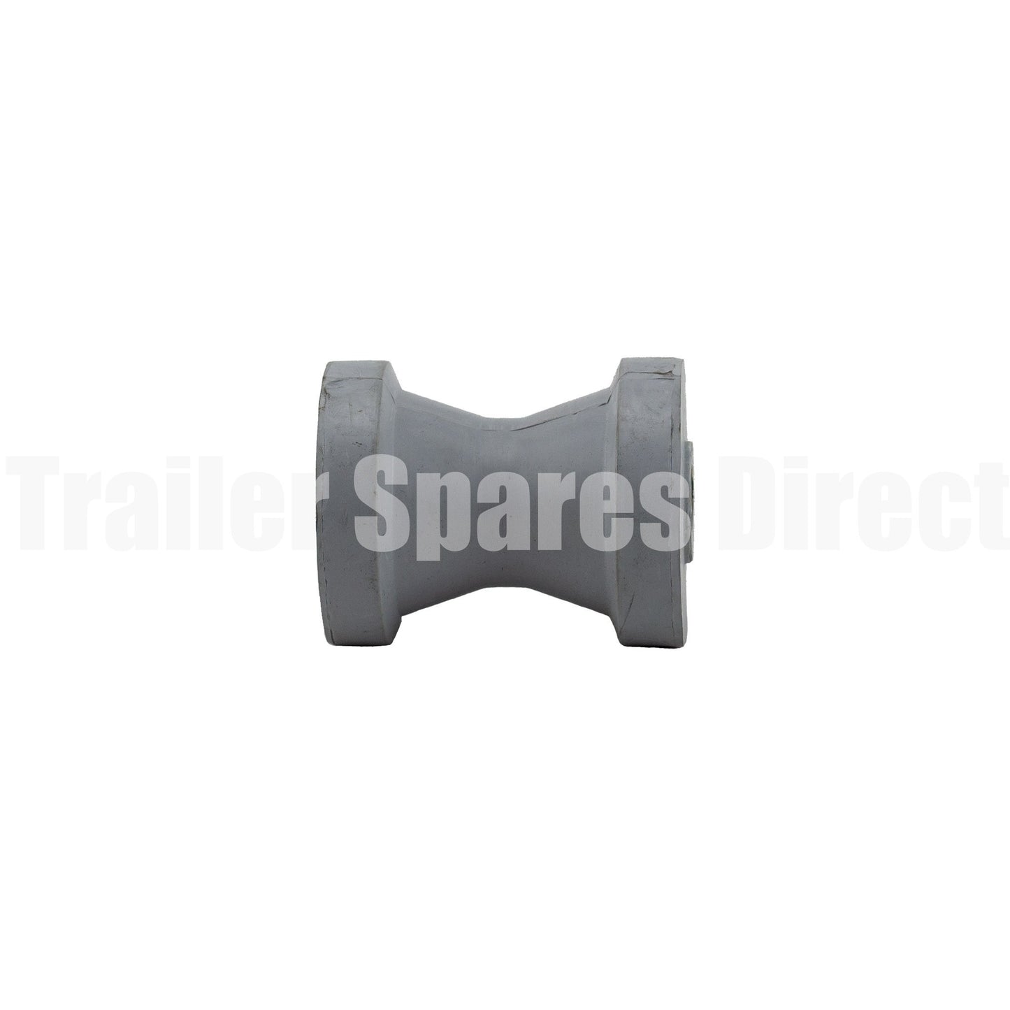 Bow roller 3 inch grey non-marking rubber 16mm bore - Trailer Spares Direct
