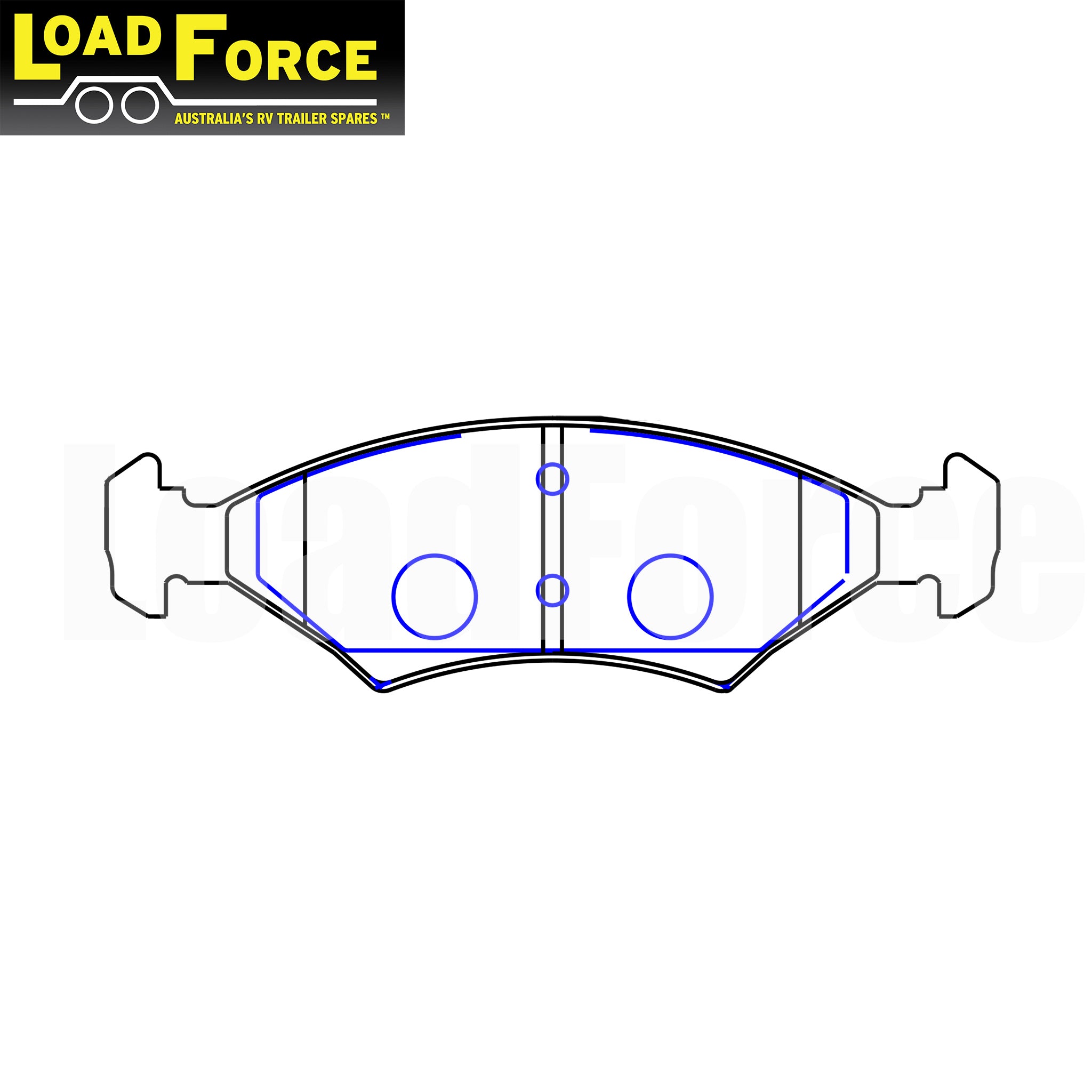 Trailer brake caliper disc pads t35 diagram