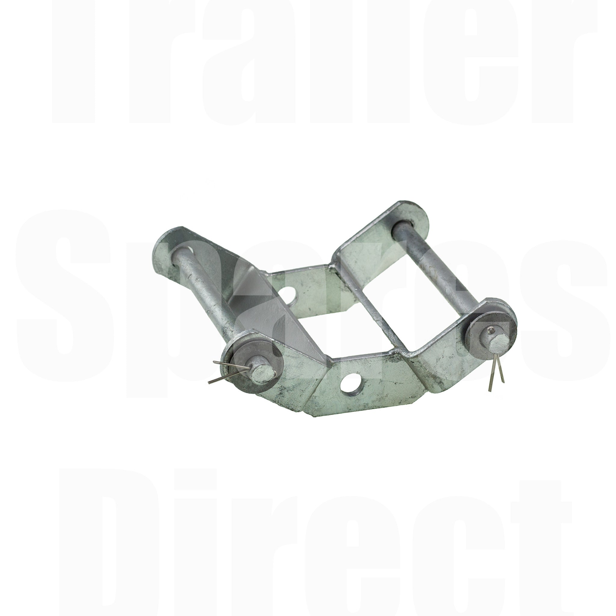 Double Roller Bracket 6 inch Galvanised includes Spindles