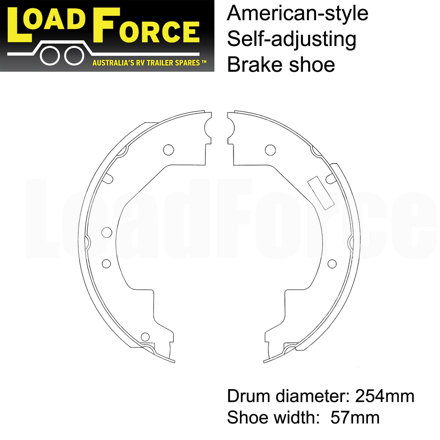 Brake shoes for 10 inch Dexter self-adjusting electric brakes - set of 4 - Trailer Spares Direct
