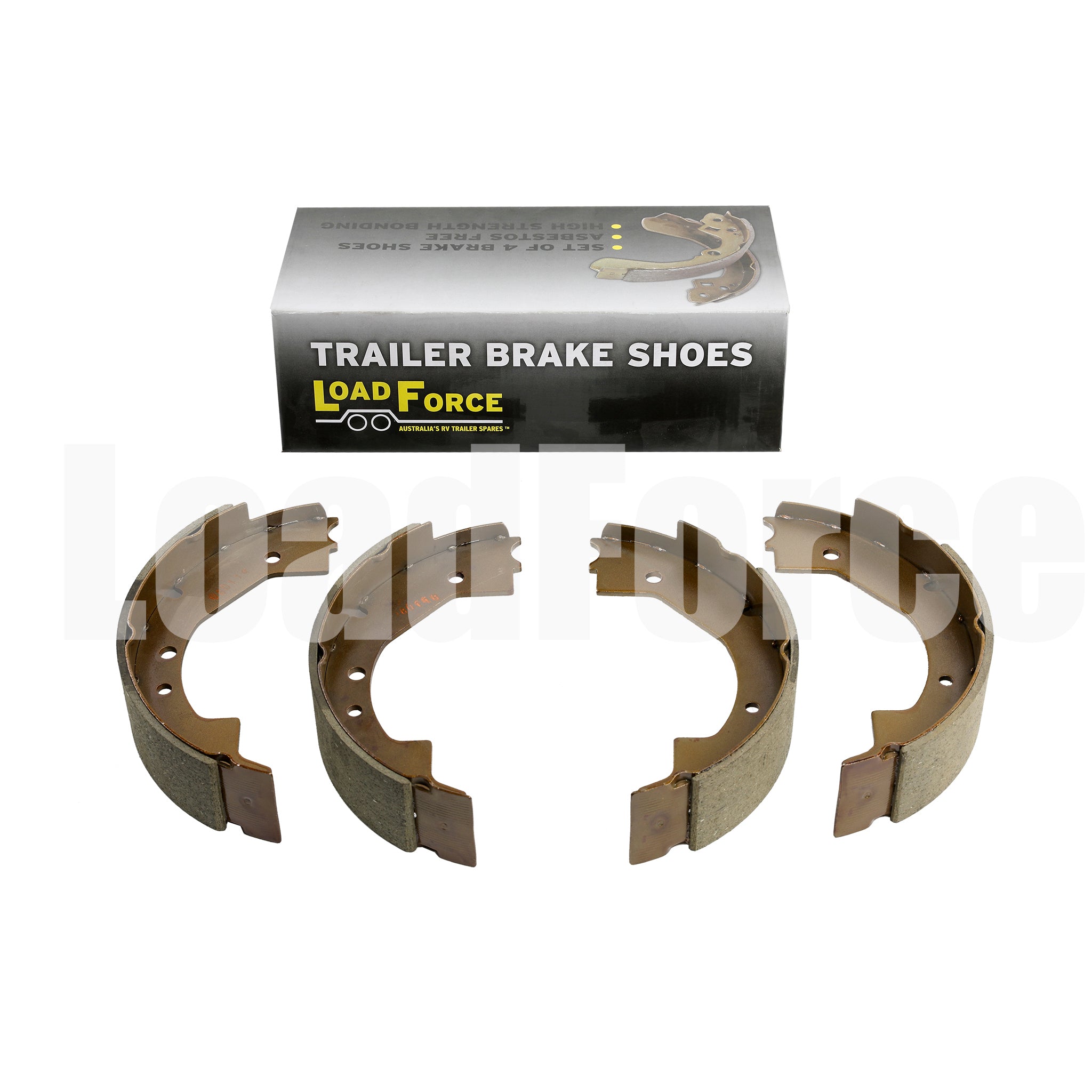 Caravan dexter self-adjusting electric brake shoes