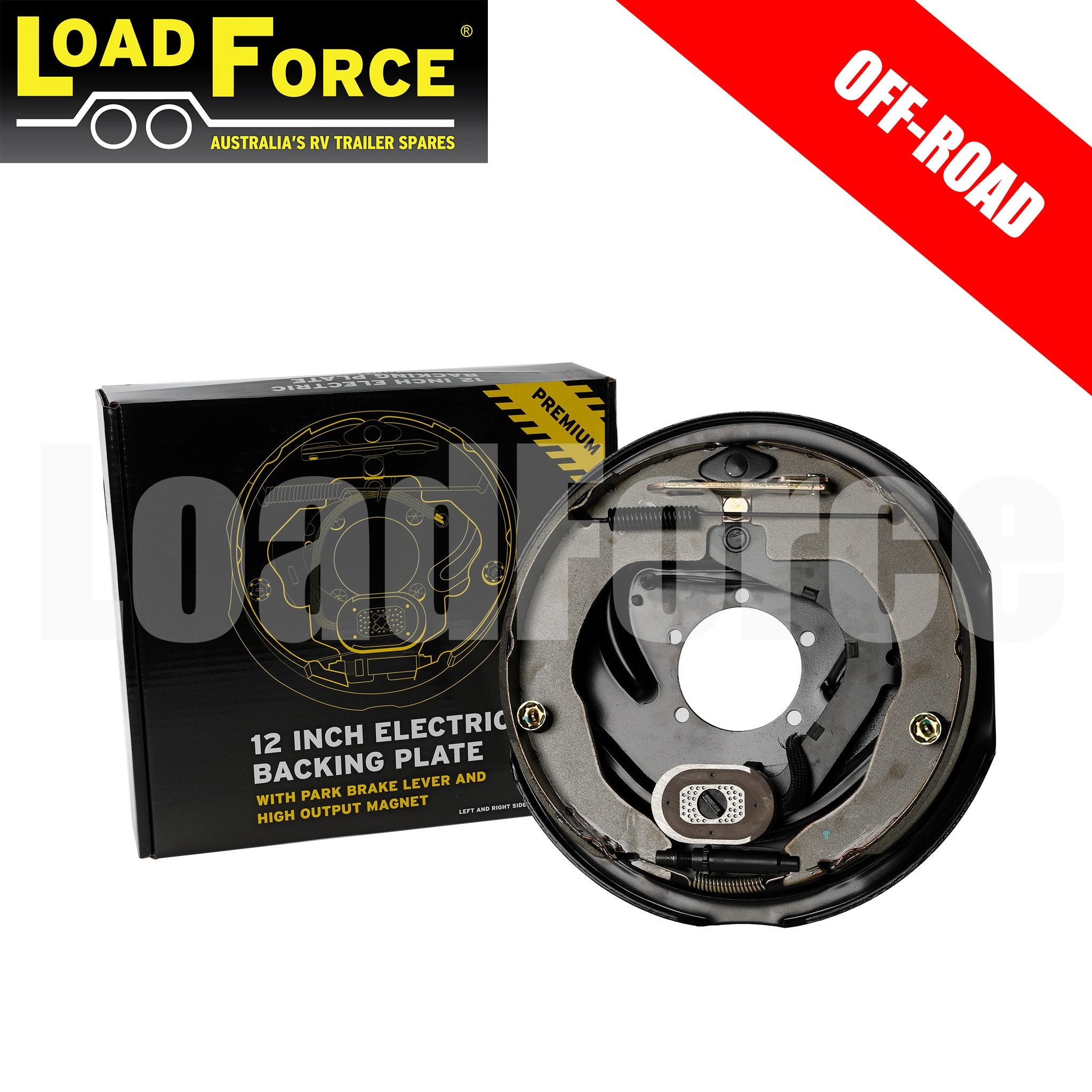 LoadForce 12inch Off Road Electric Backing Plate Assembly Right Hand
