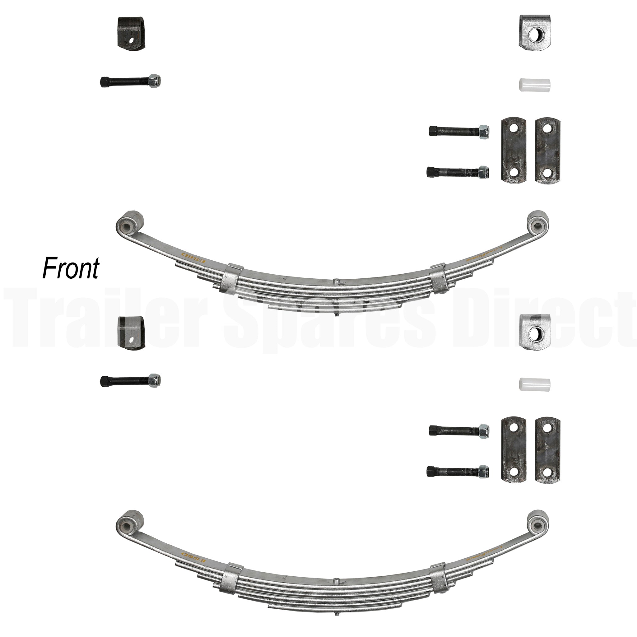 Shackle Spring Right Shackle spring kit for 1500kg rated single axle trailer | Trailer ...