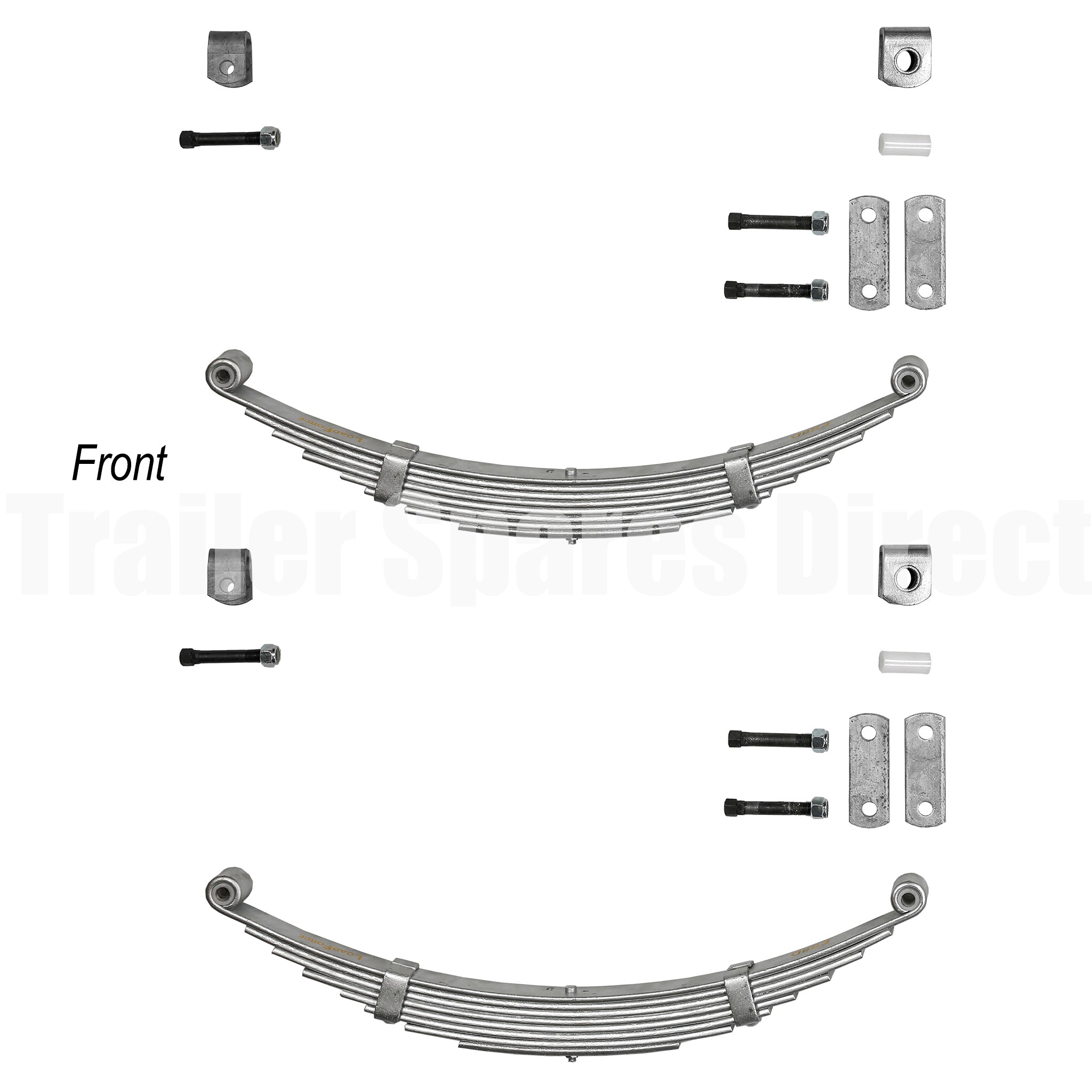 Trailer suspension spring kit single axle