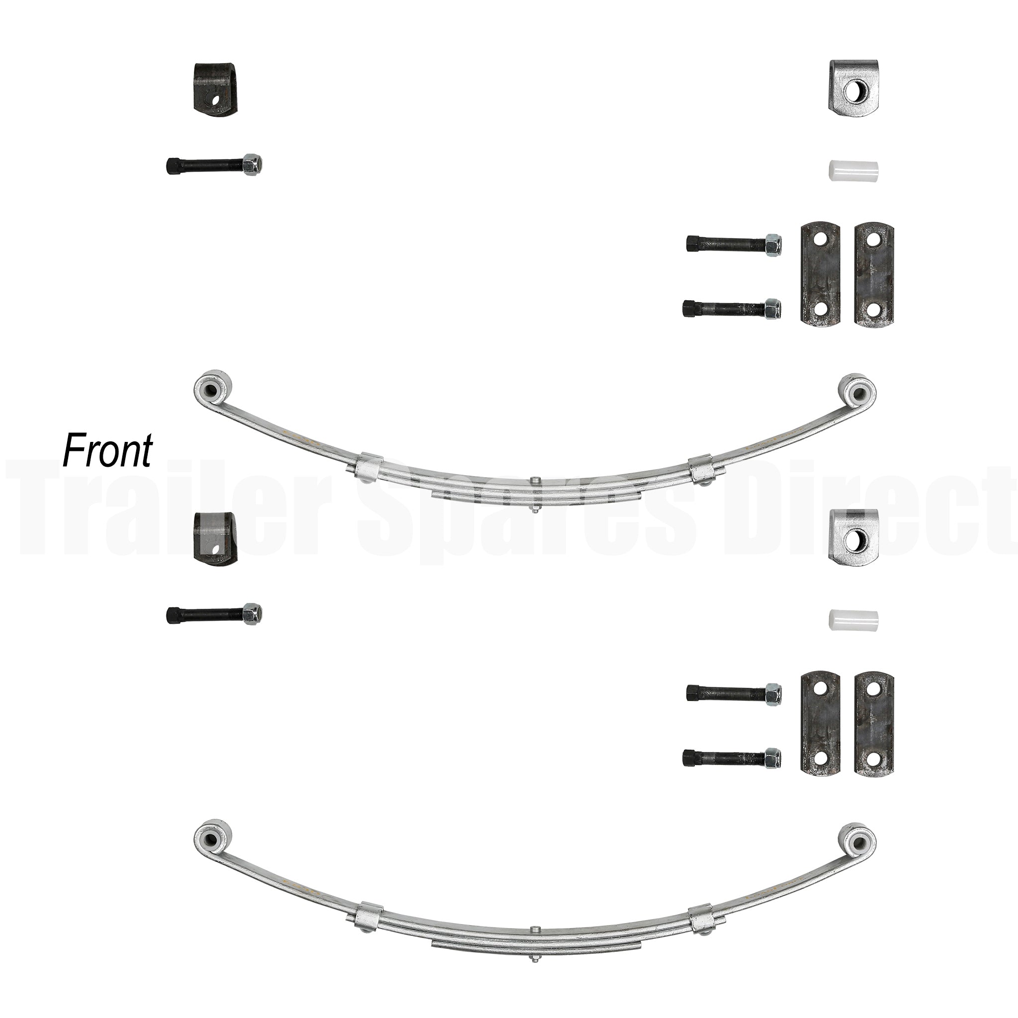 Trailer spring kit single axle 850kg