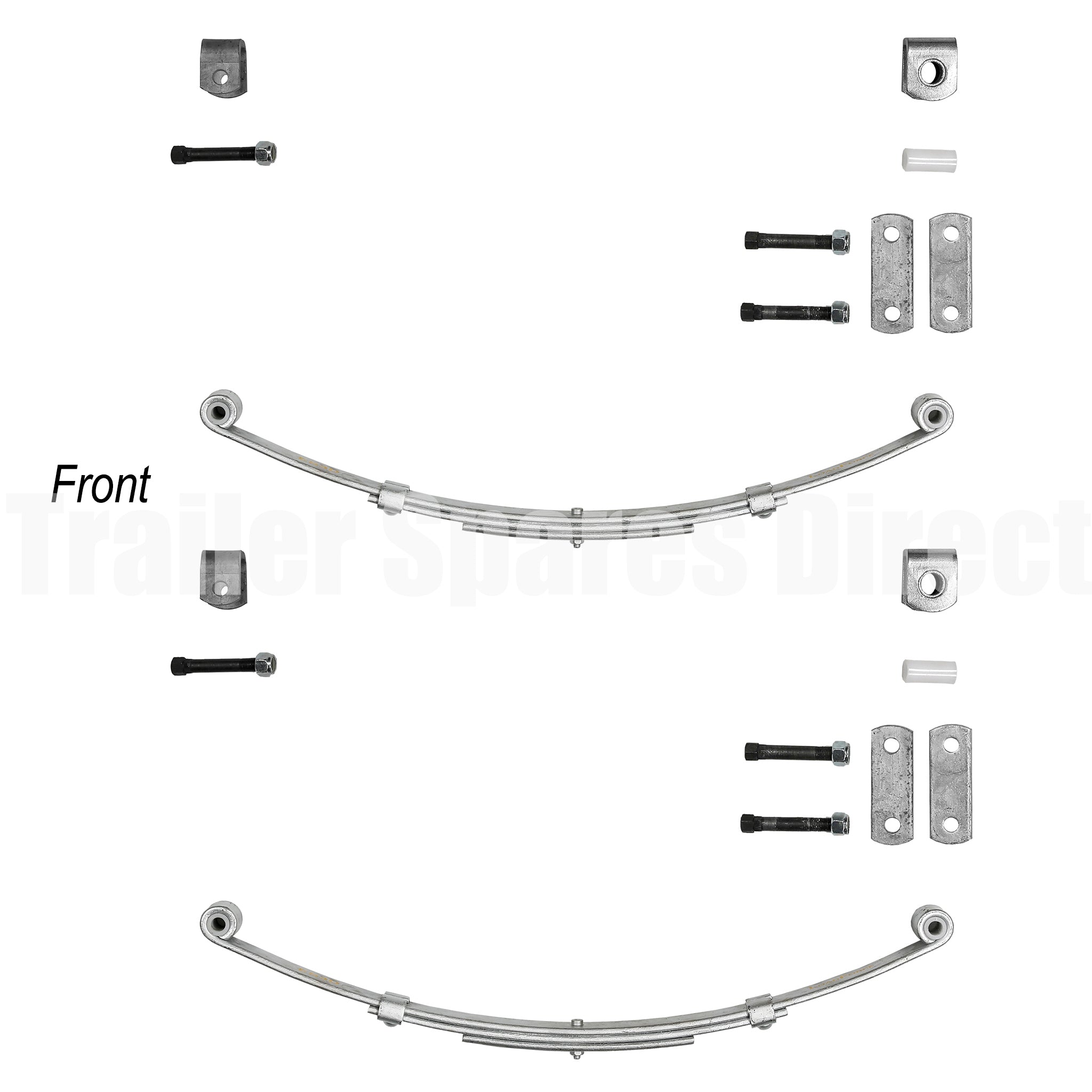 Trailer spring kit for single axle