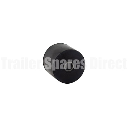 Front end cap 2.5 inch black rubber - Trailer Spares Direct