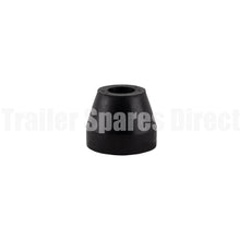 Front end cap taper 2.5 inch black rubber - Trailer Spares Direct