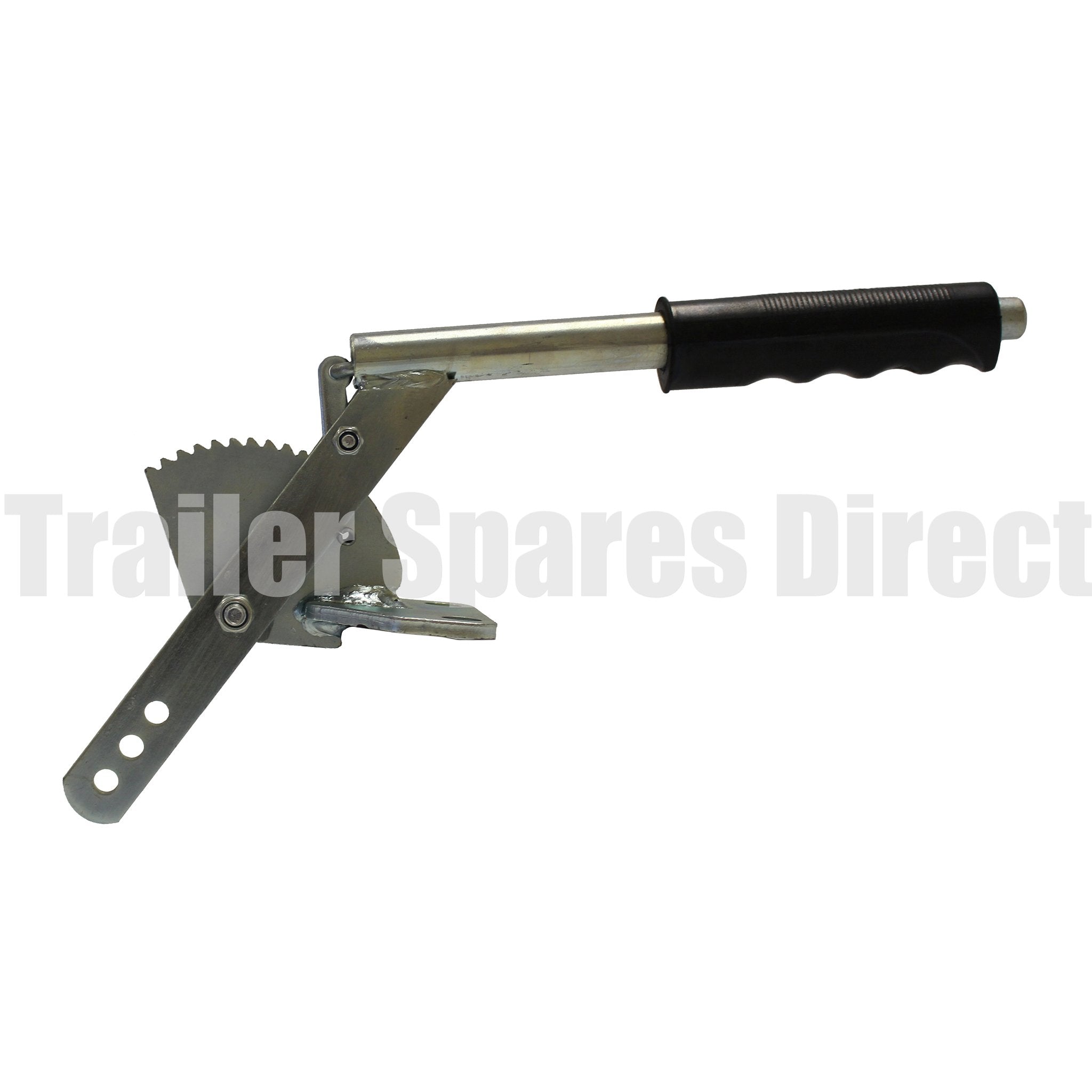 Trailer and caravan handbrake ratchet press button top mount