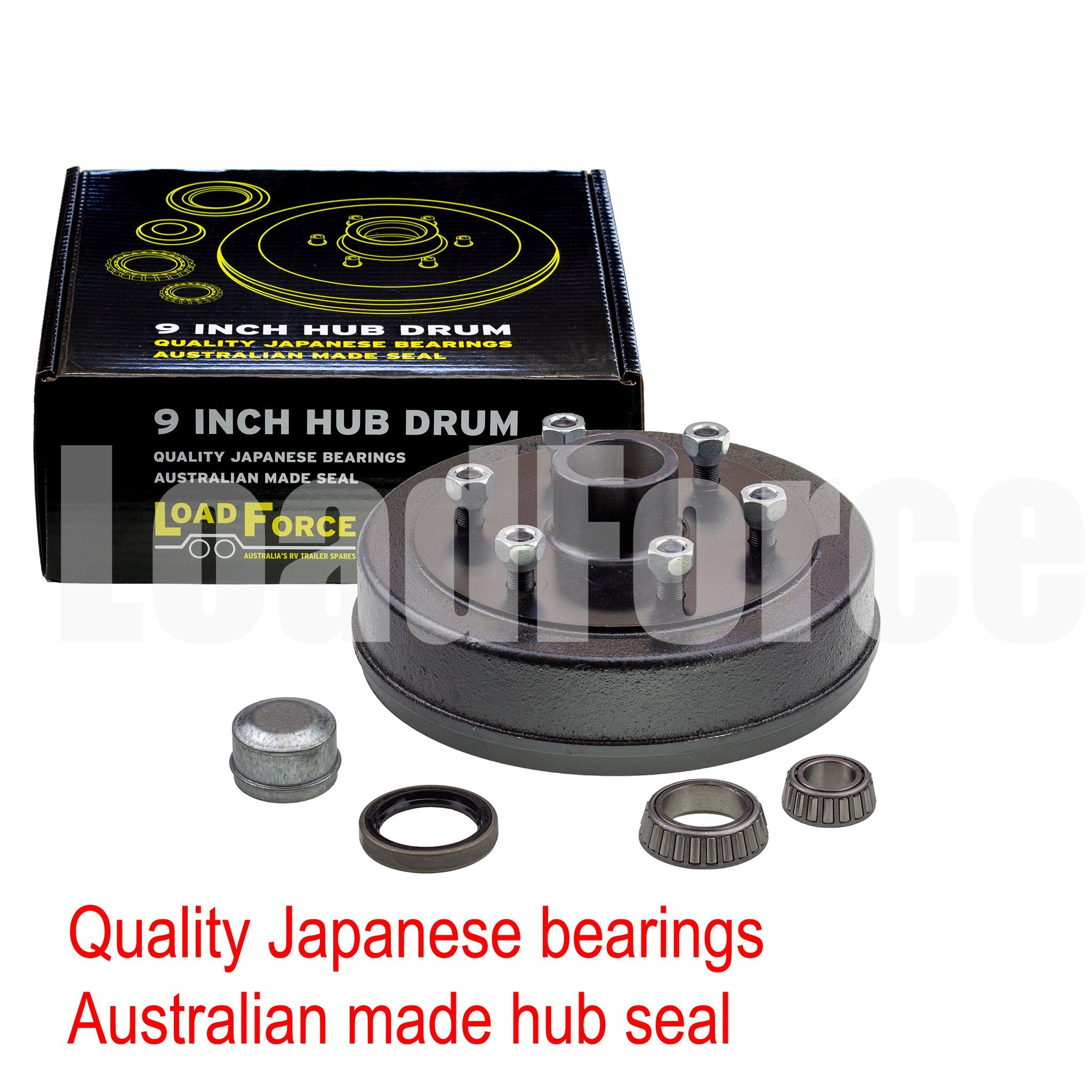 Trailer brake drum hub 9 inch landcruiser