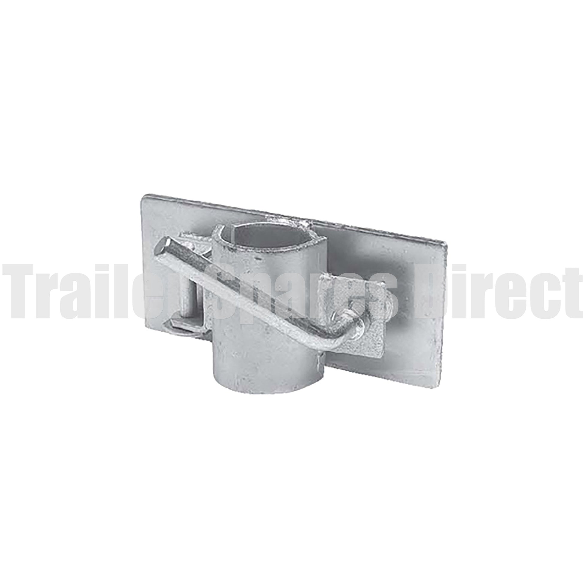 Heavy-duty clamp weld-on for jockey wheels with 60mm tube - Trailer Spares Direct