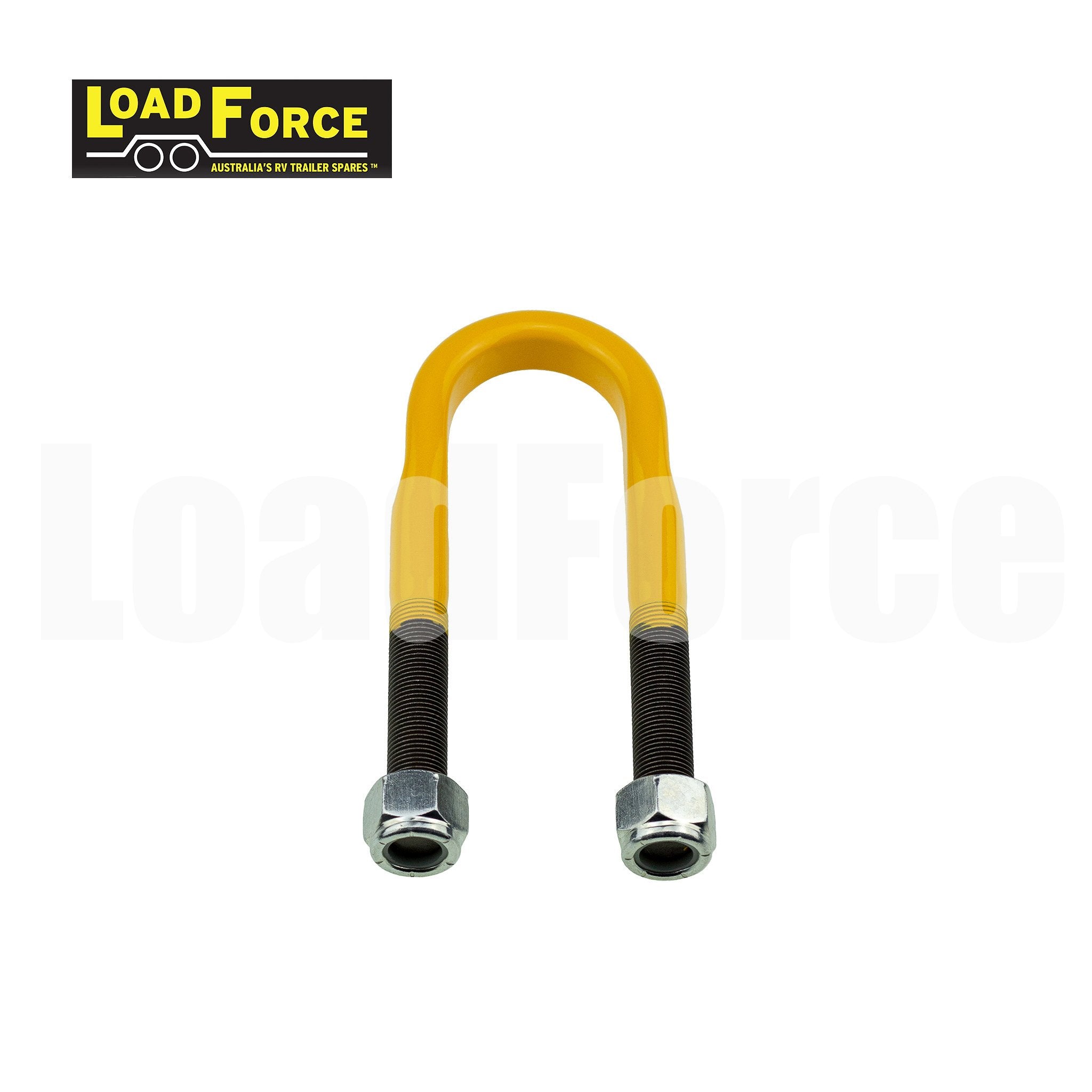 LoadForce trailer u-bolt 45mm round yellow