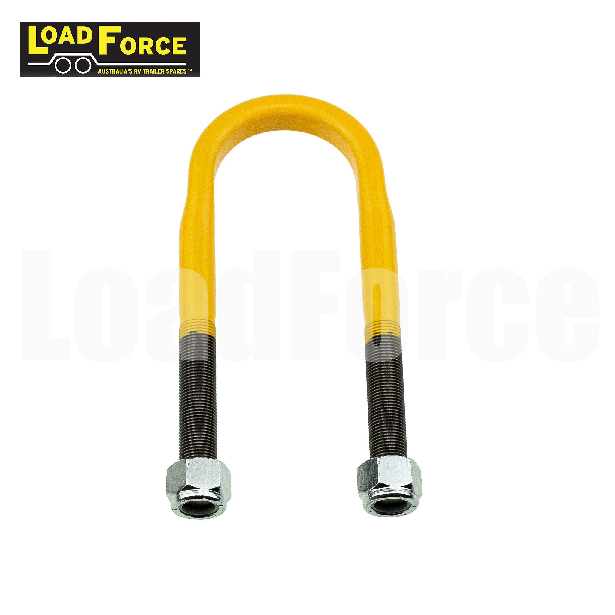 LoadForce Caravan suspension u-bolt 60mm round flat band design