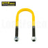 Heavy duty yellow caravan suspension u-bolt 75mm round