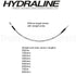 2500mm HydraLine brake hose - straight end fittings