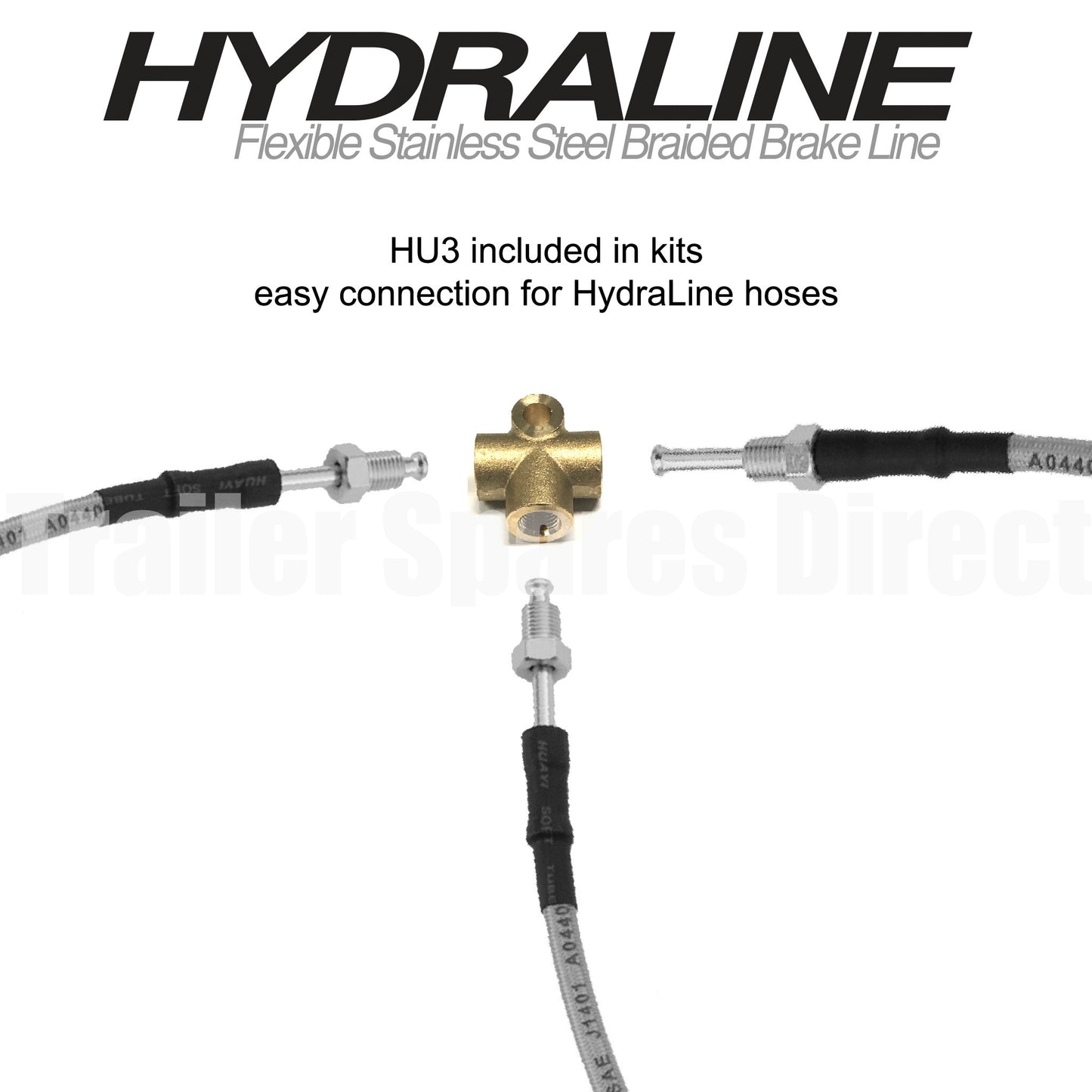 Tri-axle HydraLine kit with 6500mm lead line - Trailer Spares Direct