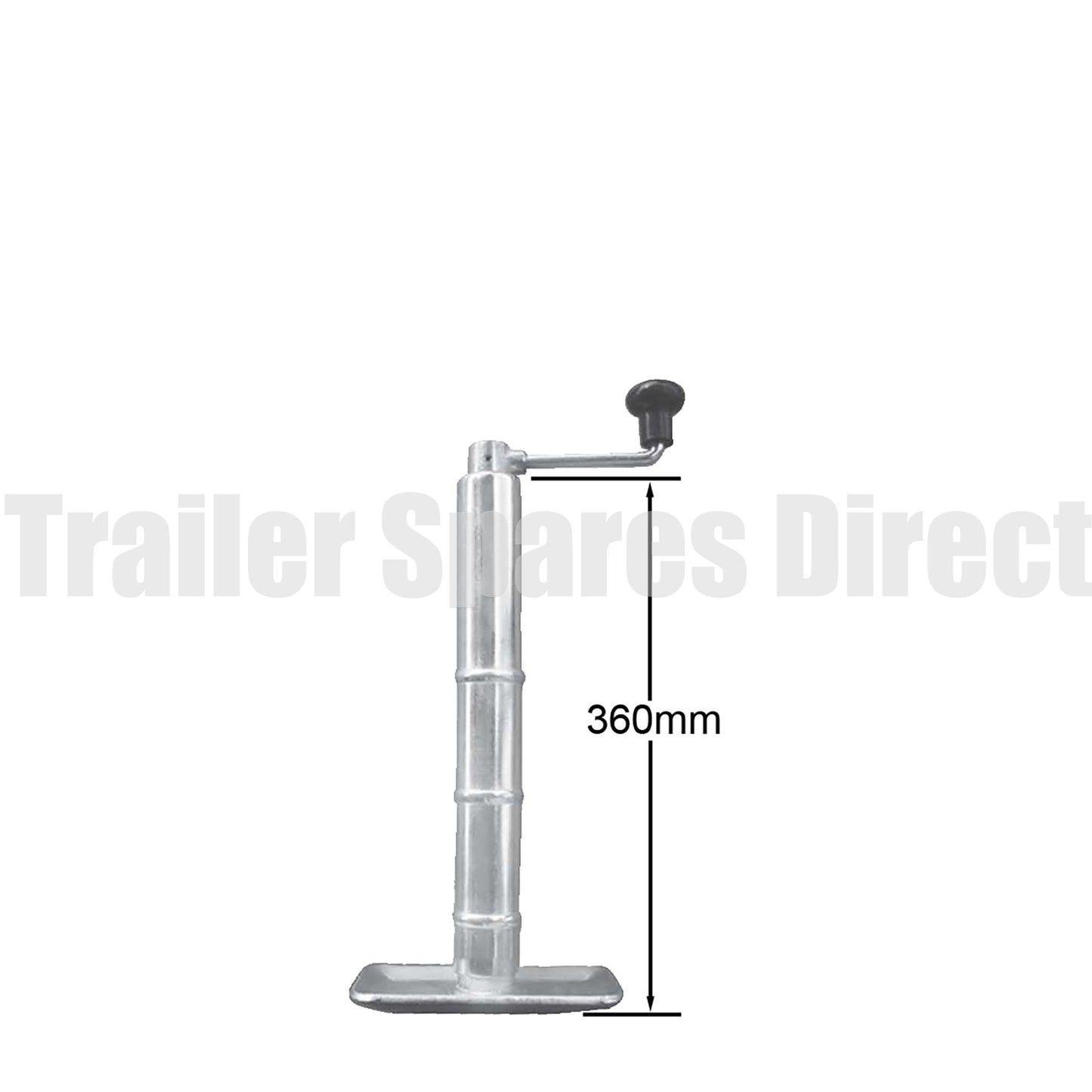 Top winding adjustable stand with clamp - capacity 650kg - Trailer Spares Direct