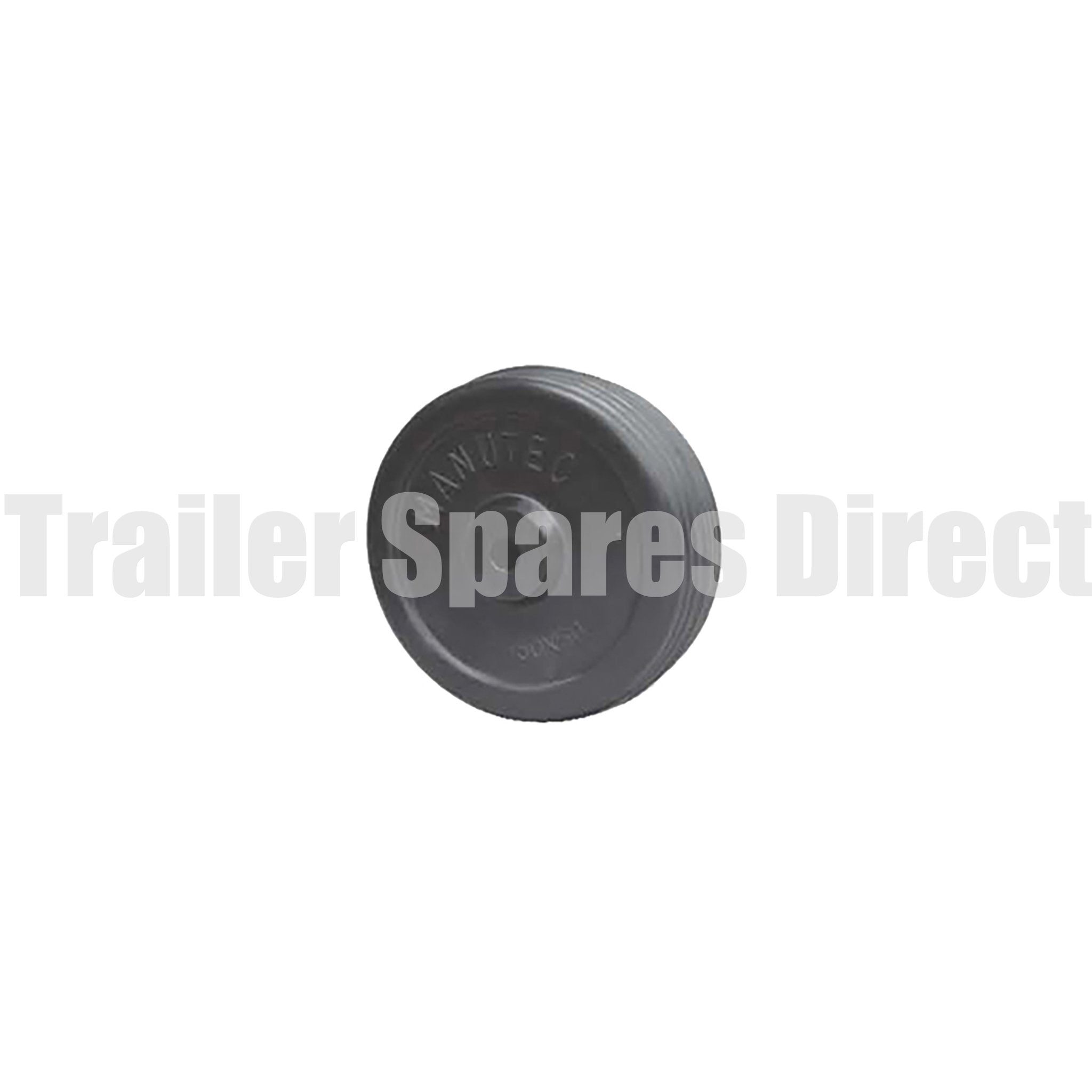 6inch solid rubber jockey spare wheel 13mm nylon bore