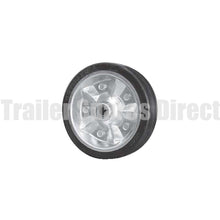 8 inch (200mm) rubber tyre - 16mm zinc centre with roller bearing - Trailer Spares Direct